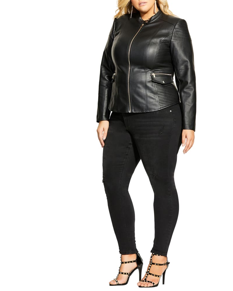 City chic biker jacket sale
